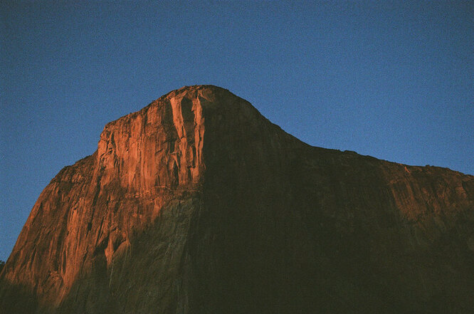 El Capitan in all its glory at dusk.